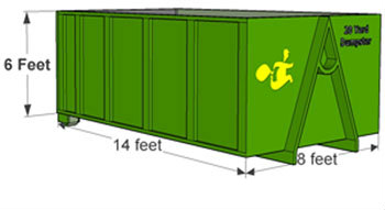 20 yard dumpster dimensions